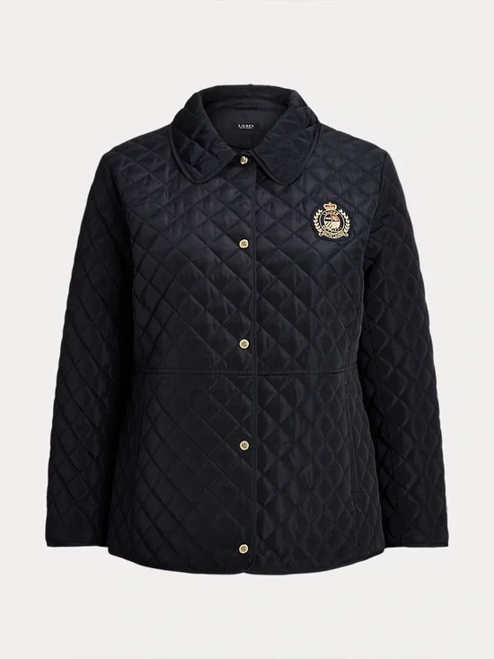 Crest-Patch Diamond-Quilted Jacket - Picture 7 of 7